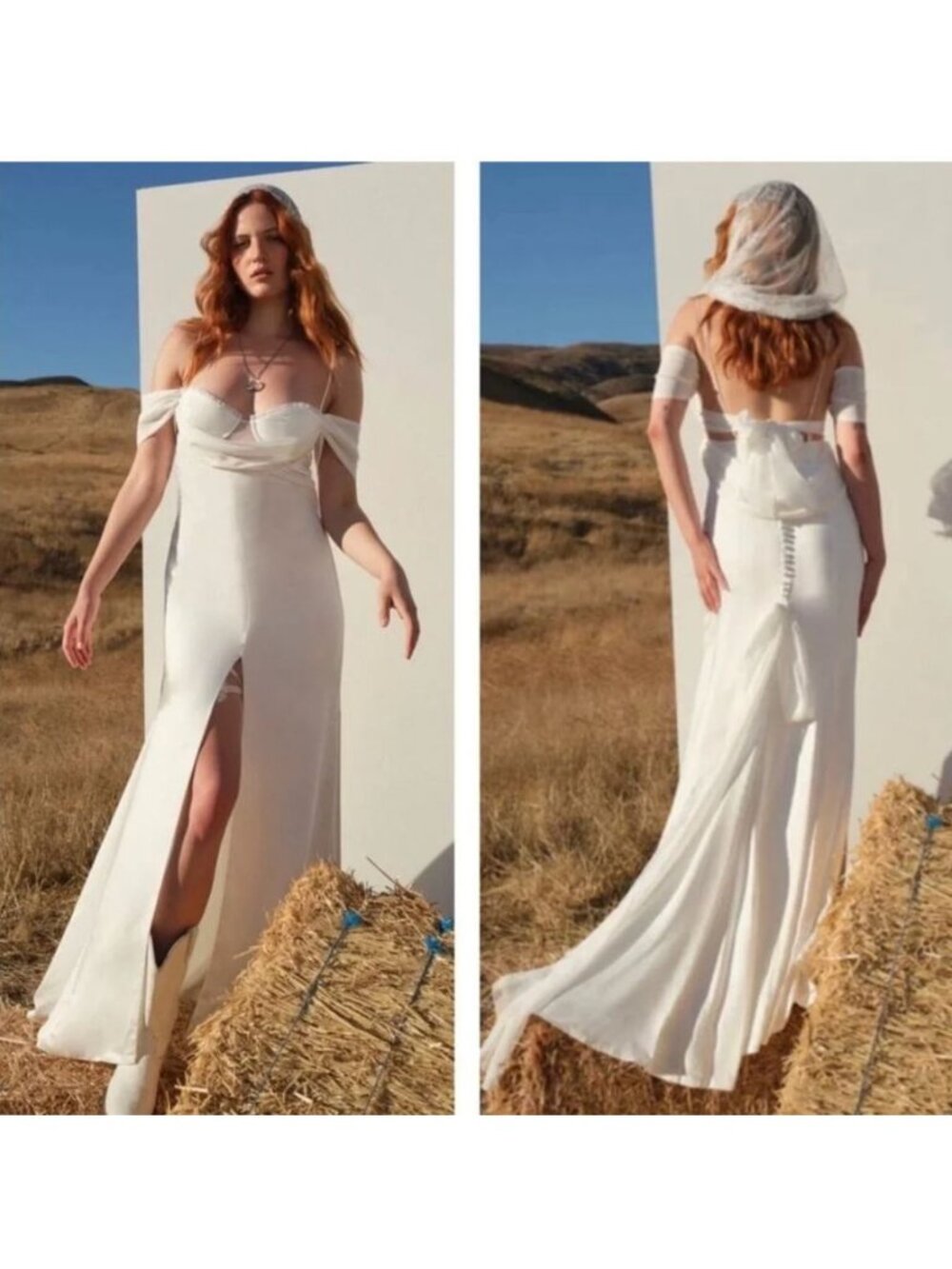 For love and lemons Cora Bridal Gown White Size XS NWT